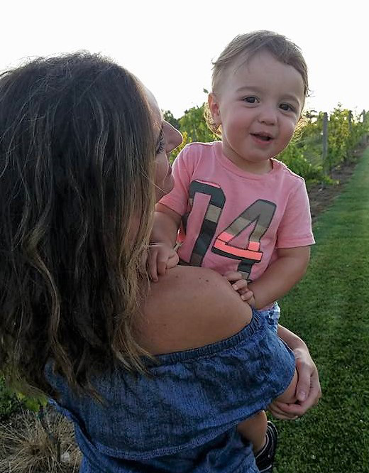 Temporary nanny with a child
